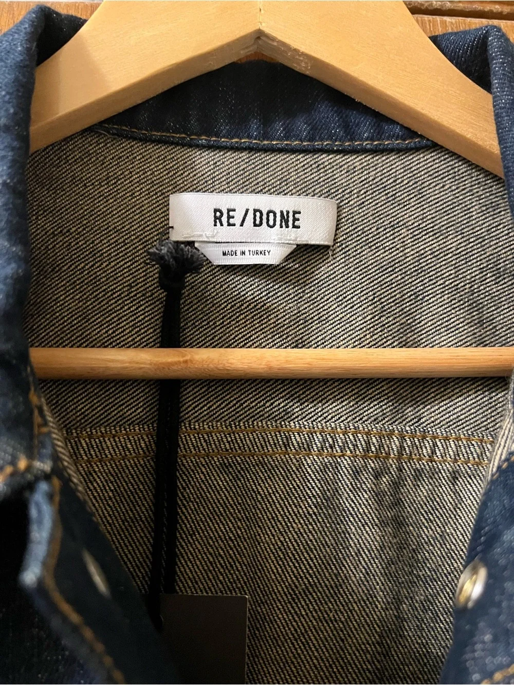 Re/Done Trucker Studded Fitted‎ Denim Jacket Sz M